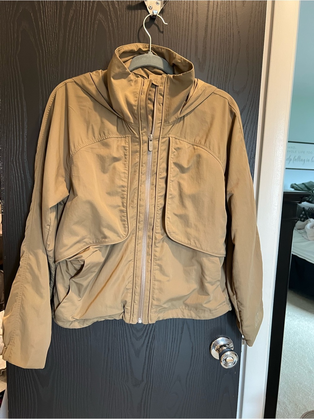 lululemon athletica Lightweight Hooded Jacket in Tan